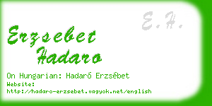 erzsebet hadaro business card